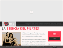 Tablet Screenshot of pilates-trainingcenter.com